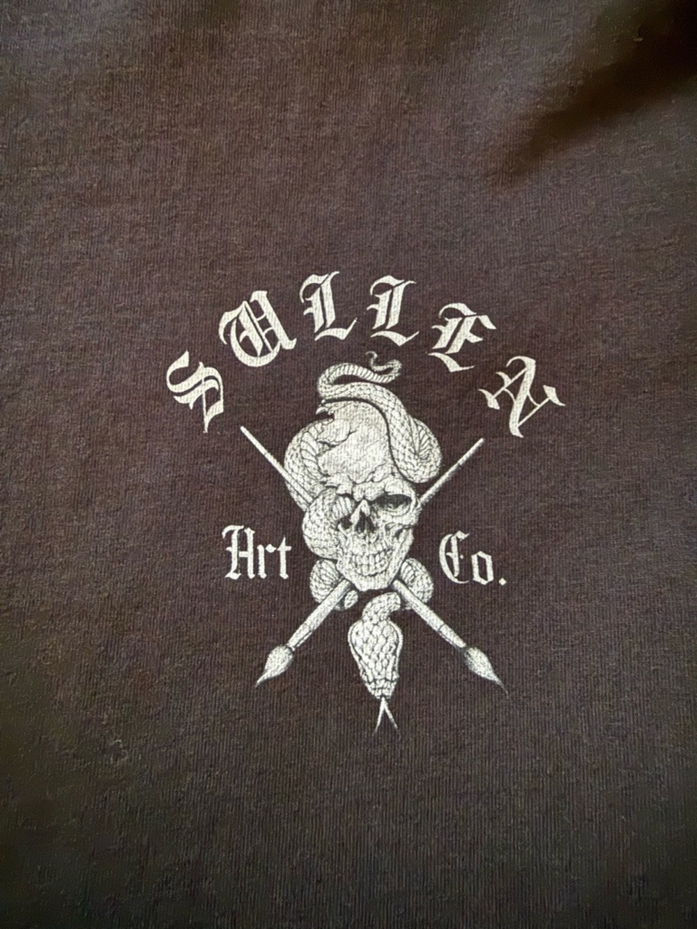 Sullen Art Collective Black Short Sleeve Graphic Skull Crewneck T-Shirt - Picture 5 of 7